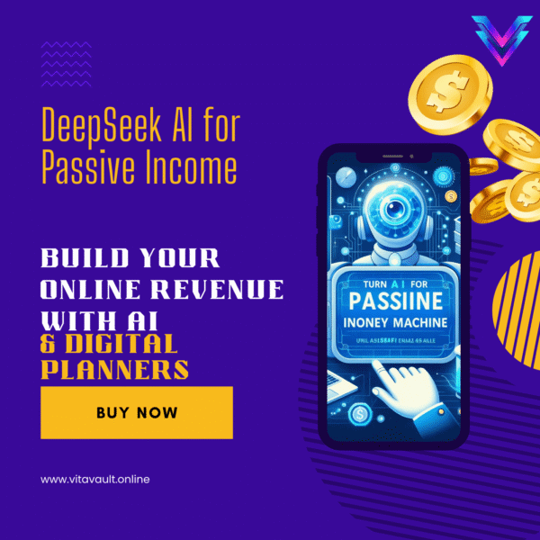 DeepSeek AI for Passive Income – Build Your Online Revenue with AI & Digital Planners